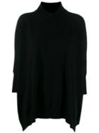 Stefano Mortari Ribbed Turtle Neck Jumper - Black