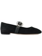 Miu Miu Mary-jane Ballerinas - Black