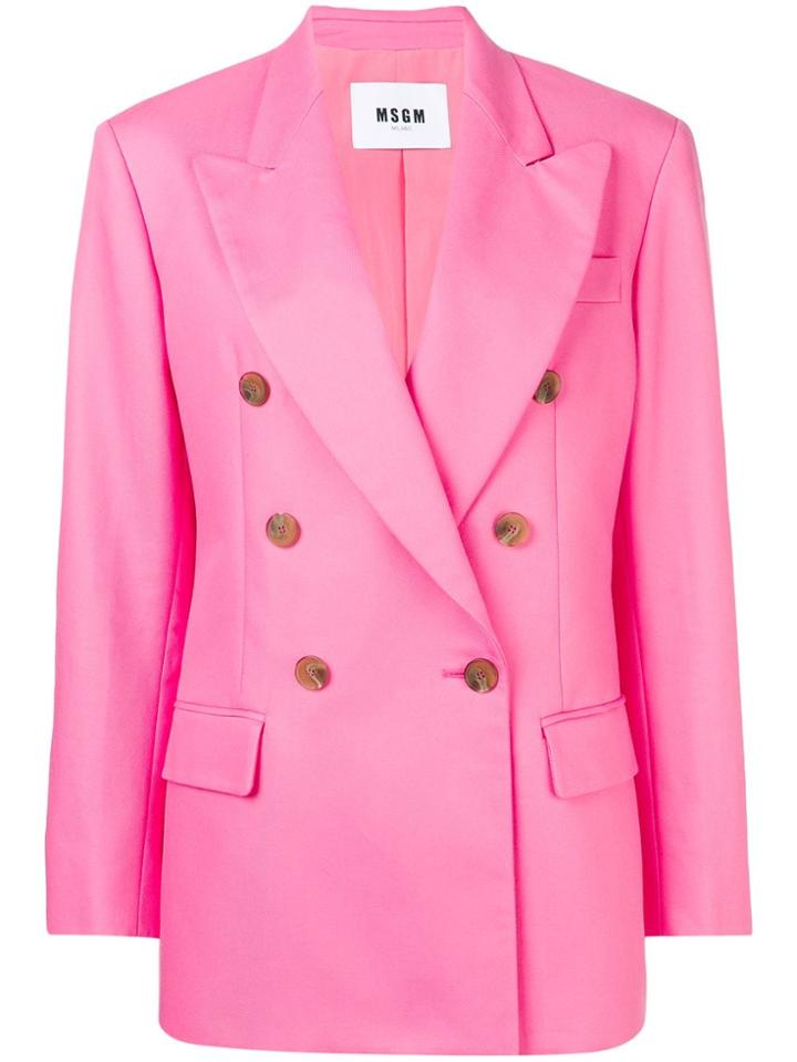 Msgm Pink Formal Blazer