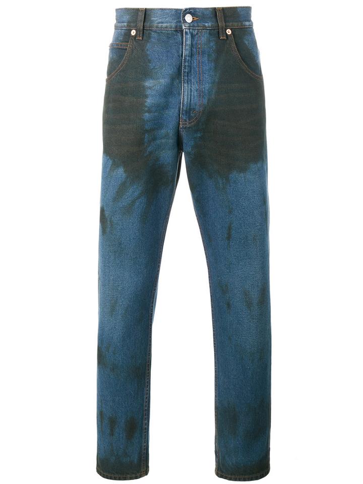 Gucci - Dye Stained Tapered Jeans - Men - Cotton - 31, Blue, Cotton