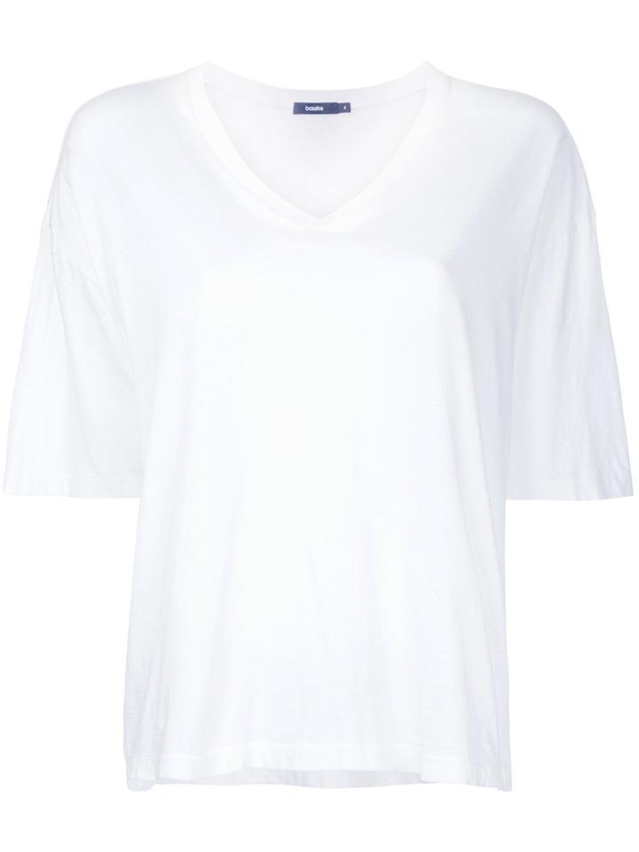 Bassike V-neck T-shirt - White
