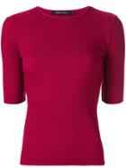 Nobody Denim Luxe Rib T-shirt - Purple