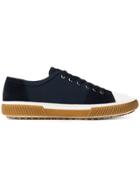 Prada Contrast Toe Cap Sneakers - Blue