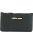 Love Moschino Zipped Saffiano Card Holder - Black
