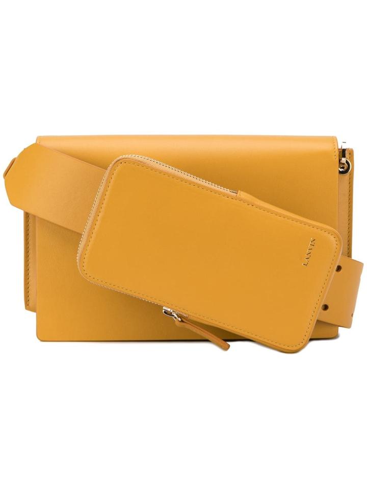 Lanvin Front Pouch Shoulder Bag - Yellow