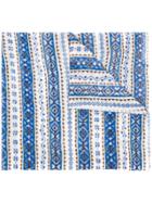 Stella Mccartney Jacquard Pattern Scarf - Blue
