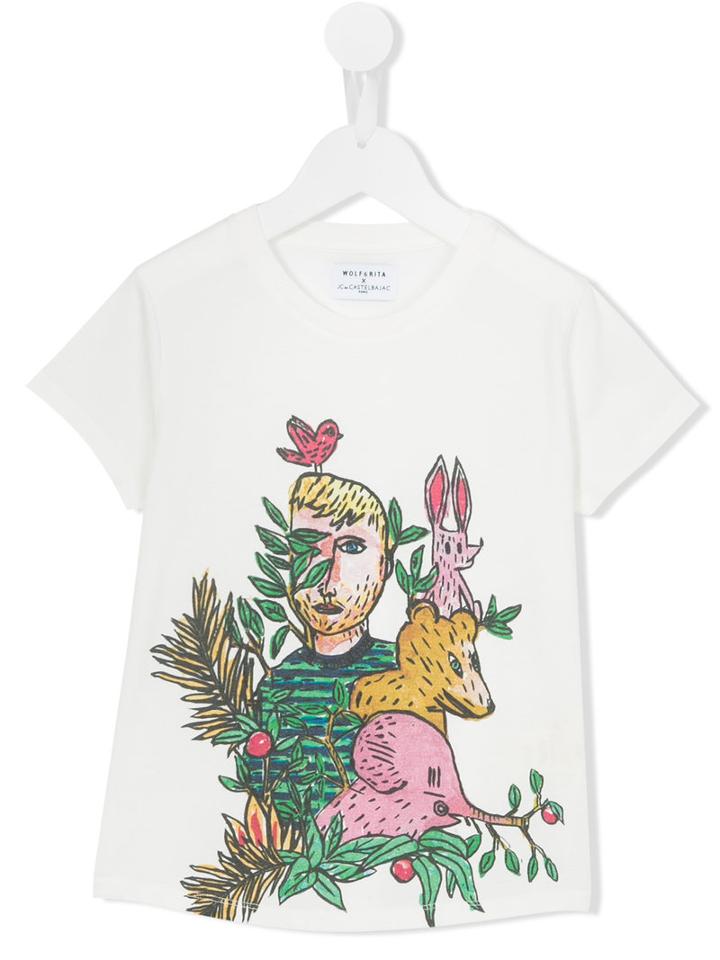 Wolf & Rita Sebastiao T-shirt, Boy's, Size: 10 Yrs, White