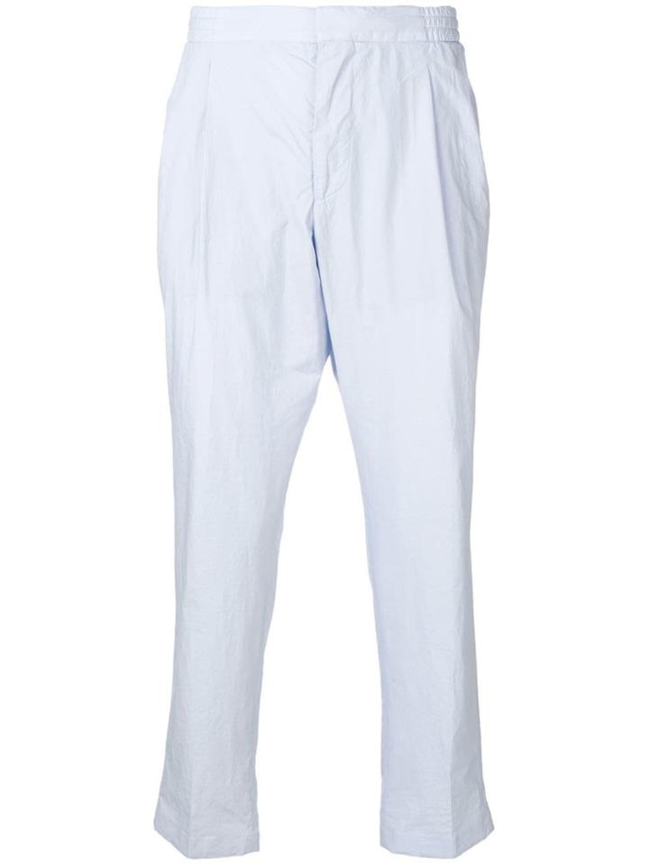 Officine Generale Straight Leg Trousers - Blue