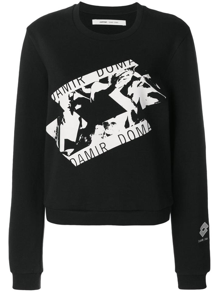 Damir Doma Front Printed Sweatshirt - Black