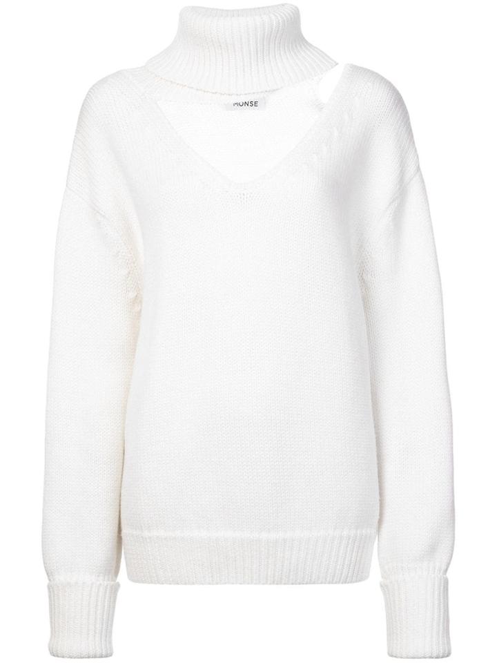 Monse Cut Out Jumper - White