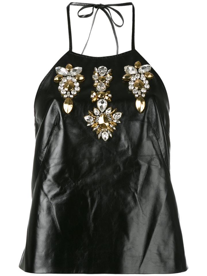 Stefano De Lellis Embellished Tank - Black