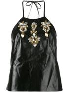 Stefano De Lellis Embellished Tank - Black