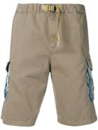White Sand Accent Pocket Shorts - Neutrals