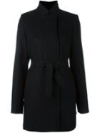 Proenza Schouler Belted Short Coat, Women's, Size: 8, Black, Cotton/nylon/polyester/wool