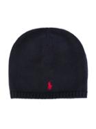 Ralph Lauren Kids Logo Embroidered Hat, Boy's, Size: 48 Cm, Blue