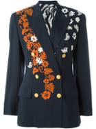 Jean Paul Gaultier Vintage Double Breasted Jacket, Women's, Size: 40, Blue