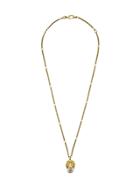 Gucci Crystal Lion Head Necklace - Gold