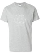 Jijibaba Geometric Print T-shirt - Grey