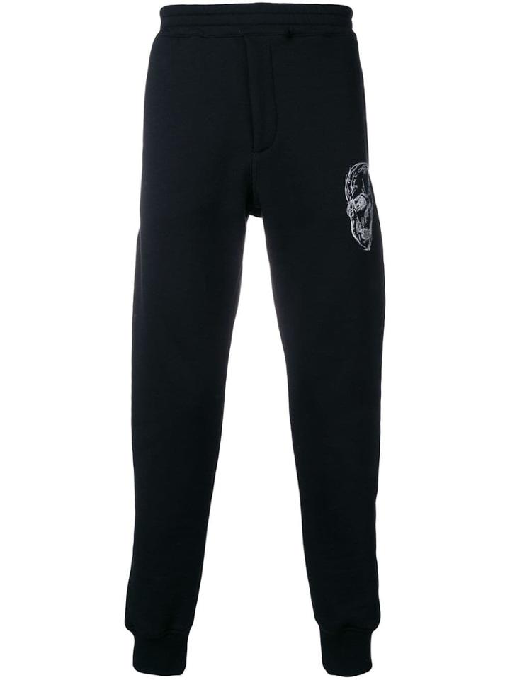 Alexander Mcqueen Logo Track Trousers - Black