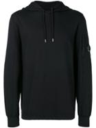 Cp Company Lens Sleeve Pocket Hoodie - Black