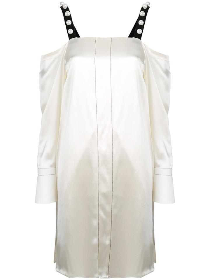 3.1 Phillip Lim Embellished-strap Shift Dress - White