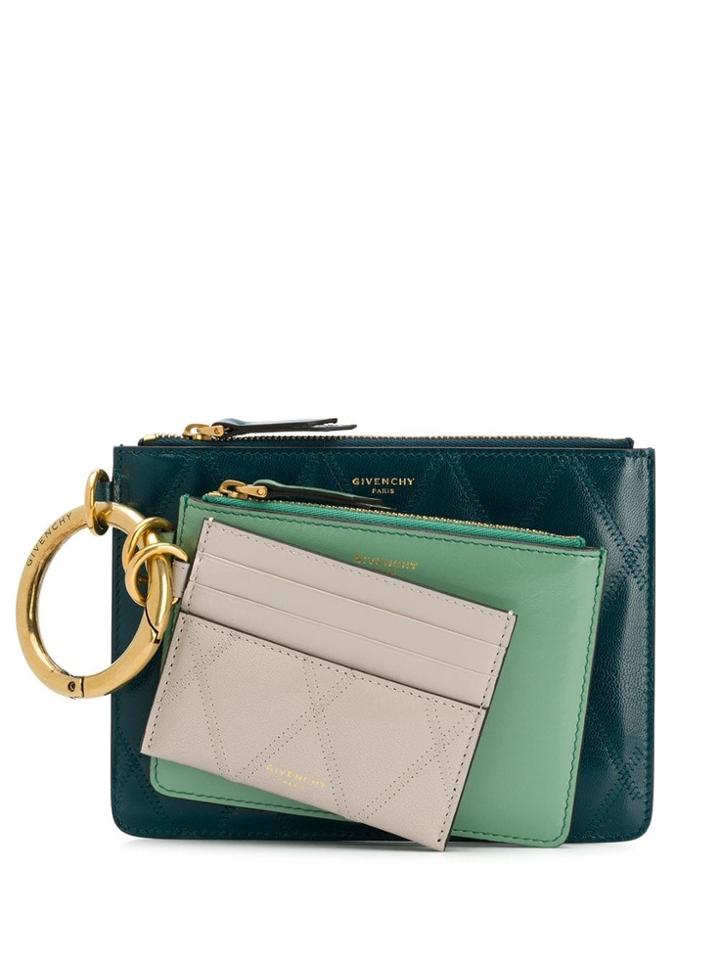Givenchy Quilted Pouch Trio - Blue