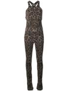 Roberto Cavalli Animal Print Playsuit - Purple