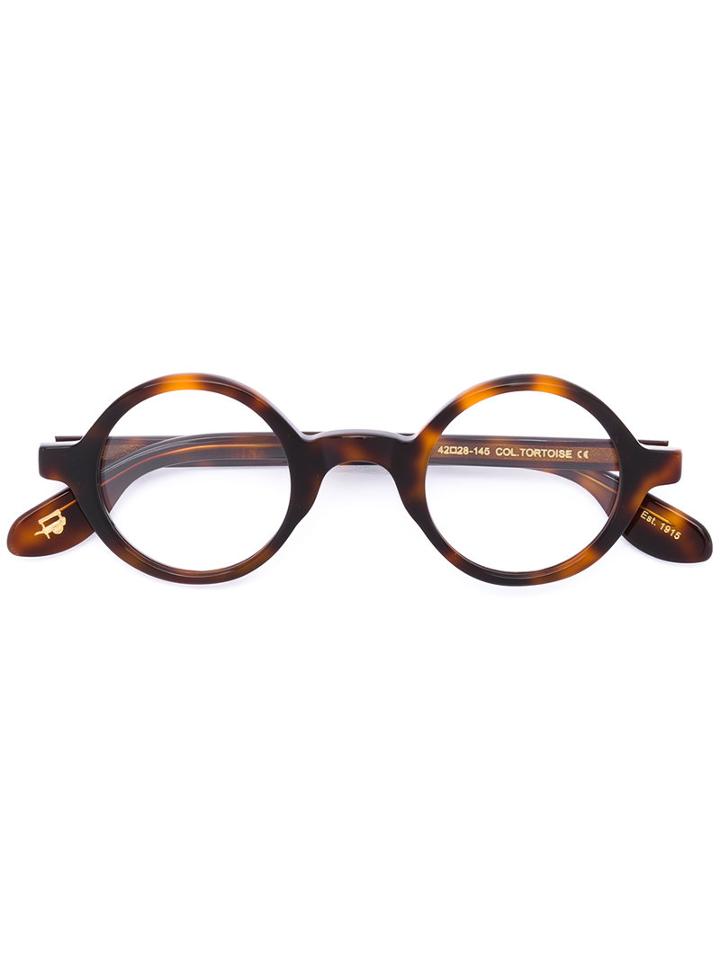 Moscot - Zolman Glasses - Unisex - Acetate - 42, Brown, Acetate