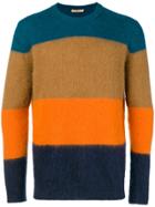 Roberto Collina Knitted Striped Sweater - Blue