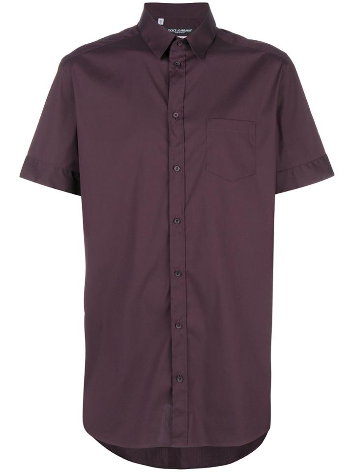 Dolce & Gabbana Short Sleeve Shirt - Pink & Purple