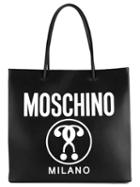 Moschino Double Question Mark Print Tote, Women's, Black