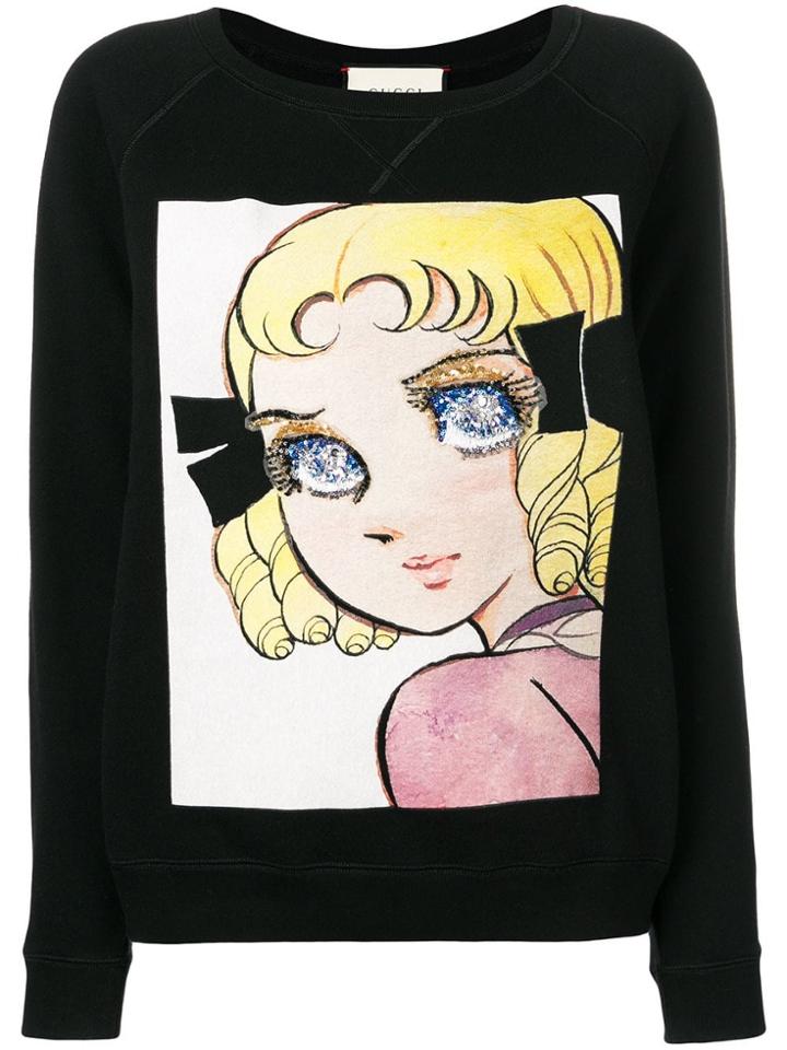 Gucci Manga Print Sweatshirt - Black