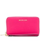 Michael Michael Kors Jet Set Large Smartphone Wristlet - Pink & Purple