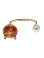 Delfina Delettrez 'triangle' Ring - Yellow & Orange