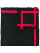 Alexander Mcqueen Frayed Edge Scarf - Black