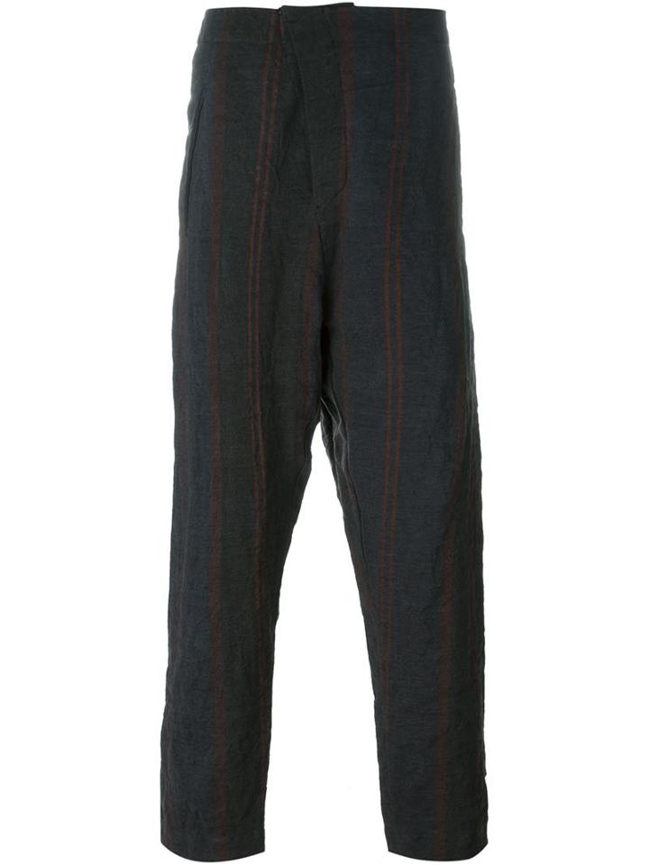 Uma Wang Pinstriped Loose Fit Trousers