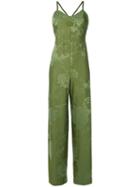 Fenty X Puma - Satin Floral Jumpsuit - Women - Polyester/spandex/elastane - Xs, Green, Polyester/spandex/elastane