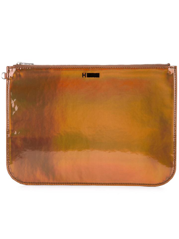 H Beauty & Youth Shiny Zip Wallet - Metallic
