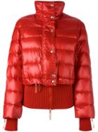 Christian Dior Vintage Cropped Puffer Jacket, Women's, Size: 40, Red