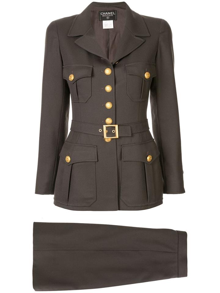 Chanel Pre-owned Setup Jacket Skirt Suit - Grey