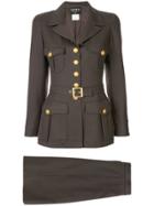 Chanel Pre-owned Setup Jacket Skirt Suit - Grey
