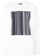 Alexander Wang Bonded Barcode Sweatshirt - Black