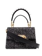Dolce & Gabbana Welcome Tweed Bag - Black