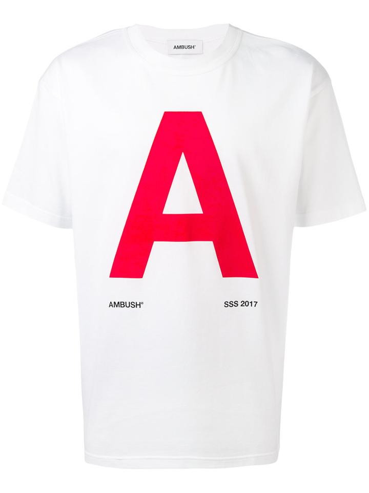 Ambush - A Print T-shirt - Men - Cotton - 2, White, Cotton