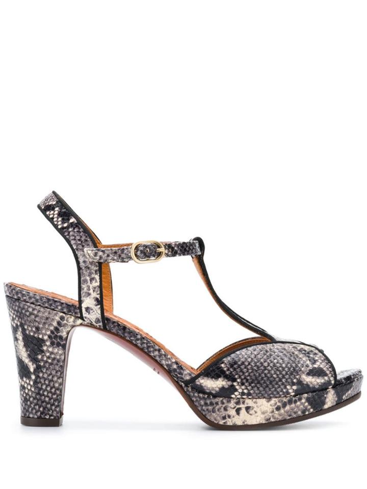 Chie Mihara Amazon Chunky Sandals - Grey