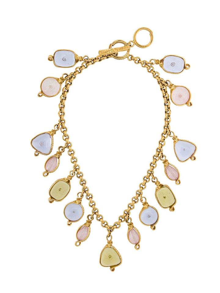 Chanel Vintage 1990's Festoon Necklace - Gold