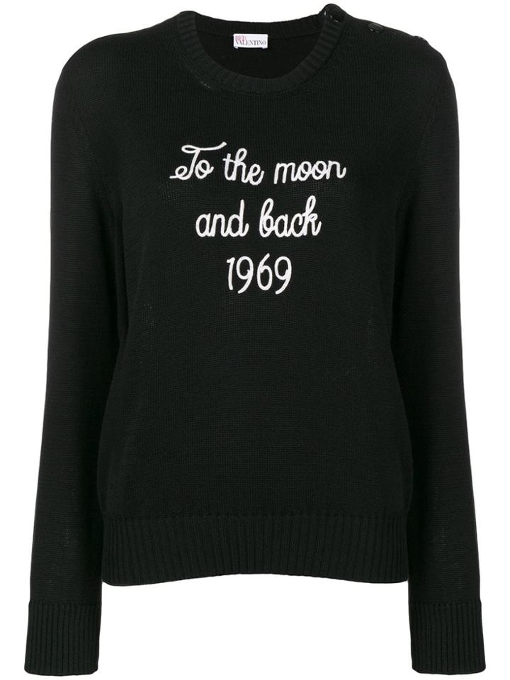 Red Valentino 1969 Embroidery Jumper - Black