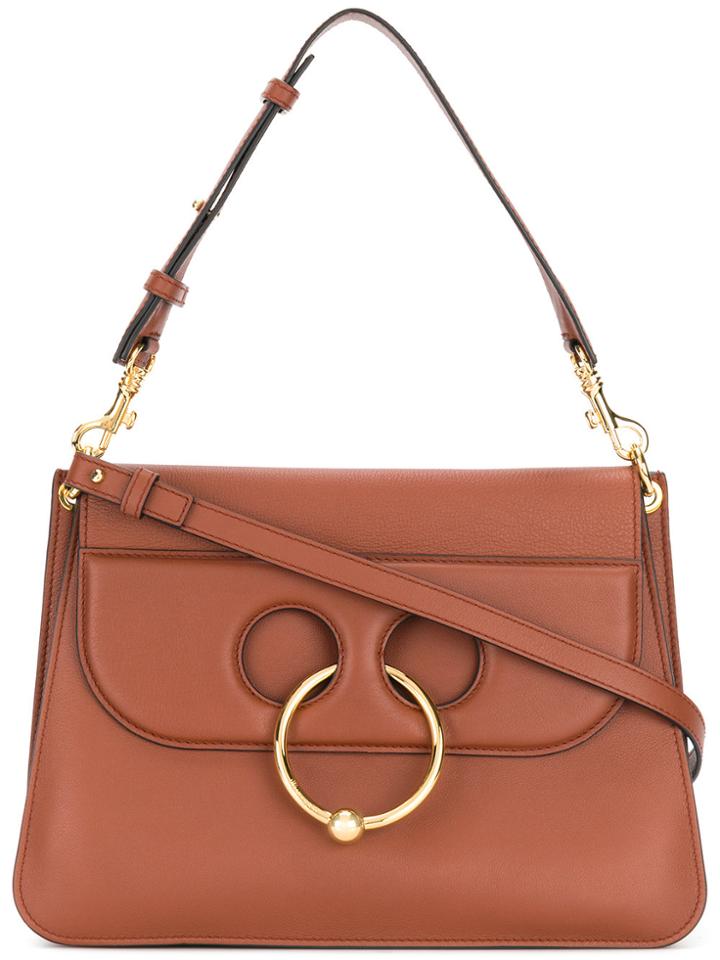 Jw Anderson Medium Pierced Shoulder Bag - Brown