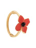 Oscar De La Renta Painted Flower Bracelet - Red