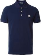 Moncler Classic Polo Shirt, Men's, Size: Medium, Blue, Cotton